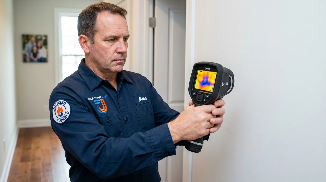 Thermal imaging leak detection by Johns Plumbing LLC in Prairie du Sac